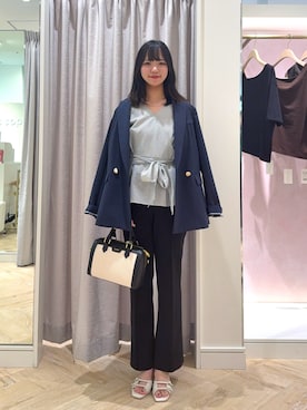 「NOLLEY’S（ノーリーズ）のアイテム（アクセサリー）」を使った、YUKAさん（レディース・157cm）の夏コーディネート