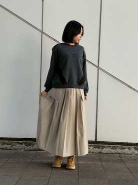 Kristenさん（レディース・171cm）の冬コーディネート