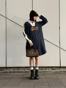 Kristenさん（レディース・171cm）の冬コーディネート