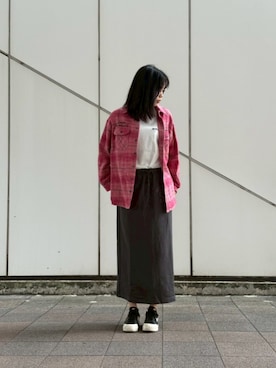 「AVIREX（アヴィレックス）のアイテム」を使った、Kristenさん（レディース・171cm）の秋コーディネート