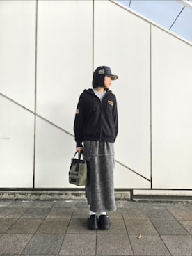 Kristenさん（レディース・171cm）の冬コーディネート