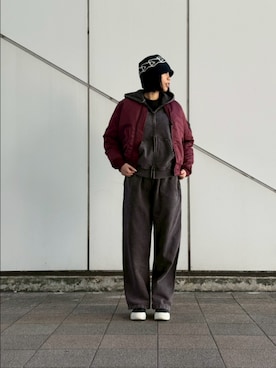 Kristenさん（レディース・171cm）の冬コーディネート