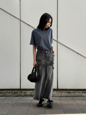 「AVIREX（アヴィレックス）のアイテム」を使った、Kristenさん（レディース・171cm）の夏コーディネート