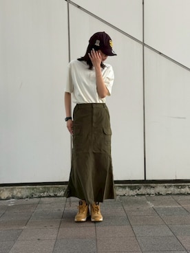 「AVIREX（アヴィレックス）のアイテム」を使った、Kristenさん（レディース・171cm）の夏コーディネート