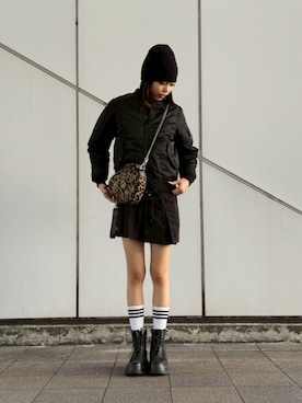 Kristenさん（レディース・171cm）の冬コーディネート