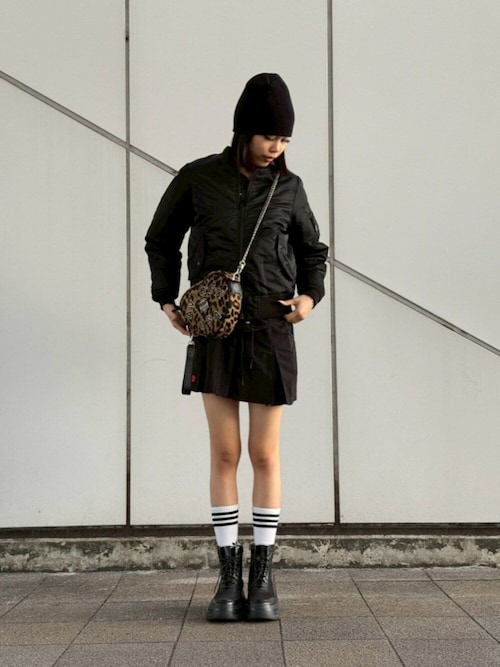 AVIREX ブラック レースアップブーツ AVIREX（アヴィレックス） ブーツ 「直営店限定」LACE UP PLATFORM