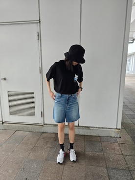 「アイテム（パンツ）」を使った、Kristenさん（レディース・171cm）の夏コーディネート