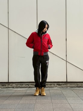 Kristenさん（レディース・171cm）の冬コーディネート