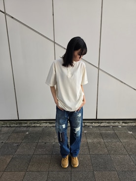 「AVIREX（アヴィレックス）のアイテム」を使った、Kristenさん（レディース・171cm）の夏コーディネート
