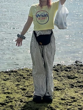 「crocs（クロックス）のアイテム」を使った、ノラさん（レディース・153cm）の夏コーディネート