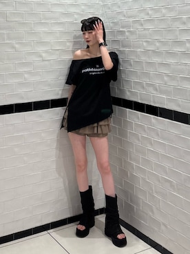 「EMODA（エモダ）のアイテム」を使った、Yuzukiさん（レディース・160cm）の夏コーディネート