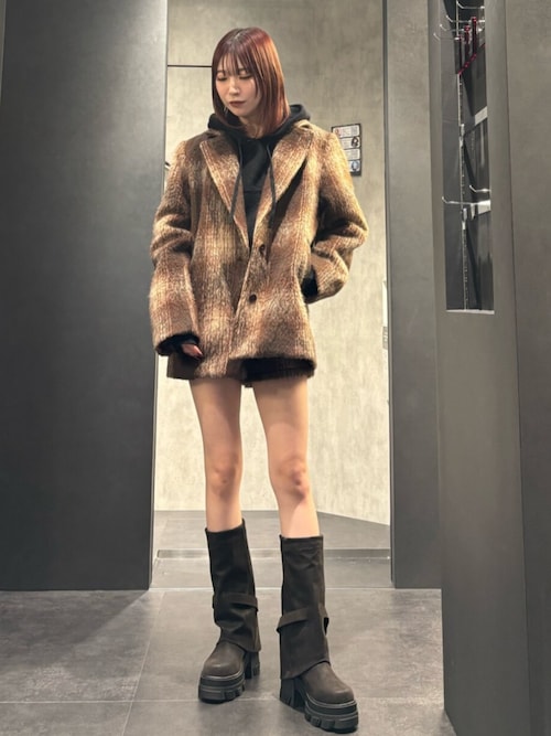 セール】シャギージャケットコート（その他アウター）｜EMODA（エモダ