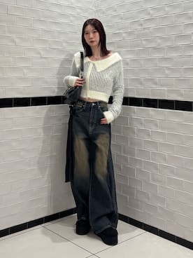 「EMODA（エモダ）のアイテム」を使った、Yuzukiさん（レディース・160cm）の秋コーディネート