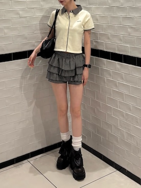 「EMODA（エモダ）のアイテム」を使った、Yuzukiさん（レディース・160cm）の夏コーディネート
