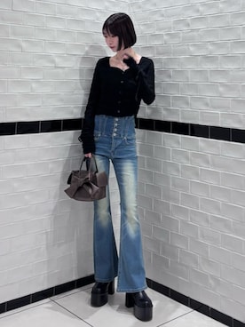 Yuzukiさん（レディース・160cm）の冬コーディネート