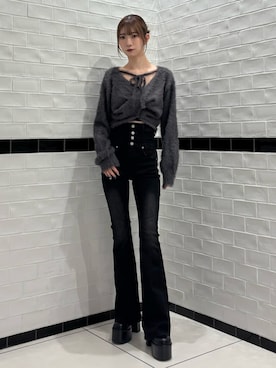 「アイテム（キャミソール）」を使った、Yuzukiさん（レディース・160cm）の秋コーディネート