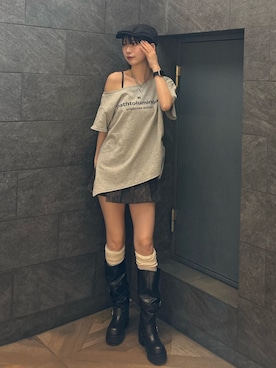 「EMODA」｜Yuzukiさん（レディース・160cm）の春コーディネート