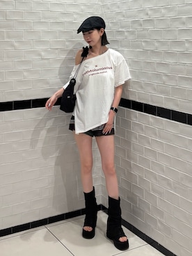 「EMODA（エモダ）のアイテム」を使った、Yuzukiさん（レディース・160cm）の夏コーディネート