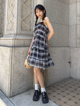 「アイテム（ワンピース）」を使った、mejoul_staffさん（レディース・160cm）の夏コーディネート