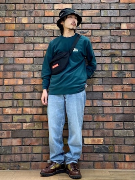 「Champion（チャンピオン）のアイテム（帽子）」を使った、-TSUKA-さん（メンズ・168cm）の夏コーディネート