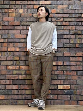 「BACK NUMBER（バックナンバー）のアイテム（スラックス）」を使った、-TSUKA-さん（メンズ・168cm）の夏コーディネート