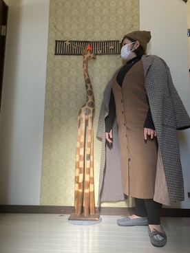 「frames RAY CASSIN（フレームスレイカズン）のアイテム（ジャケット/アウター）」を使った、イクナオさん（レディース・154cm）の冬コーディネート