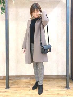 「HONEYSUCKLE ROSE（ハニーサックルローズ）のアイテム（その他アウター）」を使った、まあちゃみさん（レディース・164cm）の冬コーディネート