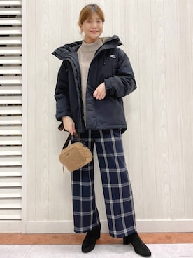 「CAMP7（キャンプセブン）のアイテム（ジャケット/アウター）」を使った、まあちゃみさん（レディース・164cm）の秋コーディネート
