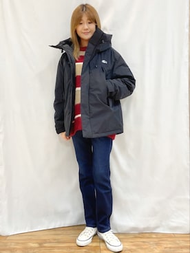 「CAMP7」｜「アイテム（ジャケット/アウター）」を使った、まあちゃみさん（レディース・164cm）の秋コーディネート