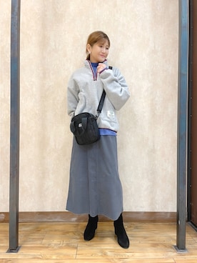 「DISCUS（ディスカス）のアイテム」を使った、まあちゃみさん（レディース・164cm）の秋コーディネート
