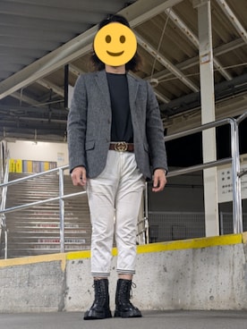 「アイテム（テーラードジャケット）」を使った、ヒロさん（メンズ・170cm・30代）の冬コーディネート