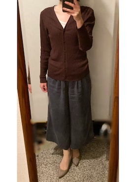 「OLコーデ」｜「アイテム（パンツ）」を使った、megmemegmeさん（レディース・162cm）の秋コーディネート