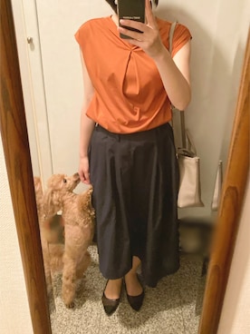 「OLコーデ」｜「アイテム（パンプス）」を使った、megmemegmeさん（レディース・162cm）の夏コーディネート