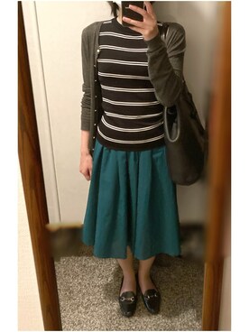 「Steven Alan（スティーブンアラン）のアイテム（トートバッグ）」を使った、megmemegmeさん（レディース・162cm）の夏コーディネート
