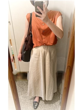 「innowave（イノウェーブ）のアイテム」を使った、megmemegmeさん（レディース・162cm）の夏コーディネート