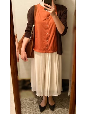 「OLコーデ」｜「アイテム（パンツ）」を使った、megmemegmeさん（レディース・162cm）の秋コーディネート