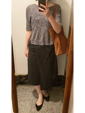 「OLコーデ」｜「アイテム（パンプス）」を使った、megmemegmeさん（レディース・162cm）の秋コーディネート