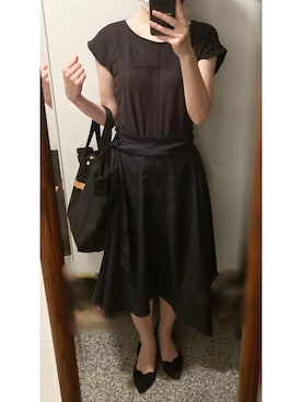 「OLコーデ」｜「アイテム（パンプス）」を使った、megmemegmeさん（レディース・162cm）の秋コーディネート