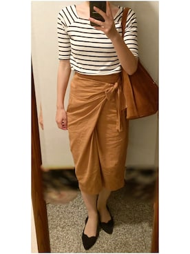 「OLコーデ」｜「アイテム（パンプス）」を使った、megmemegmeさん（レディース・162cm）の秋コーディネート