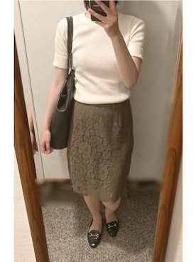 「Steven Alan（スティーブンアラン）のアイテム（トートバッグ）」を使った、megmemegmeさん（レディース・162cm）の夏コーディネート