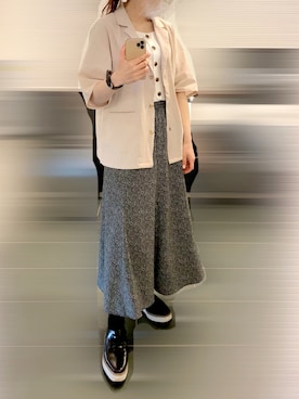 「archives（アルシーヴ）のアイテム（ブーティ）」を使った、ほたて子。さん（レディース・157cm）の夏コーディネート