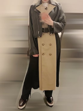 「archives（アルシーヴ）のアイテム（ブーティ）」を使った、ほたて子。さん（レディース・157cm）の春コーディネート