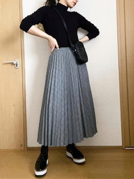 「archives（アルシーヴ）のアイテム（ブーティ）」を使った、ほたて子。さん（レディース・157cm）の秋コーディネート