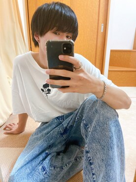 「ADRER（アドラー）の【ADRER】The ring（リング）」を使った、KOTさん（メンズ・174cm）の夏コーディネート