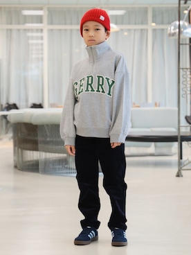 「アイテム（ニットキャップ/ビーニー）」を使った、B:MING by BEAMS KIDSさん（キッズ・135cm）の秋コーディネート