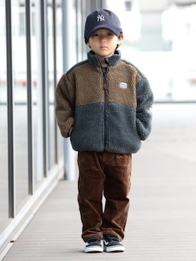 「アイテム（ブルゾン）」を使った、B:MING by BEAMS KIDSさん（キッズ・90cm）の秋コーディネート