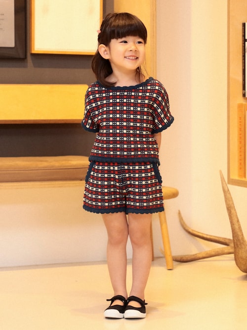 sheller チェック キュロット 美品 sheller カラーツイードキュロットスカート グリーン