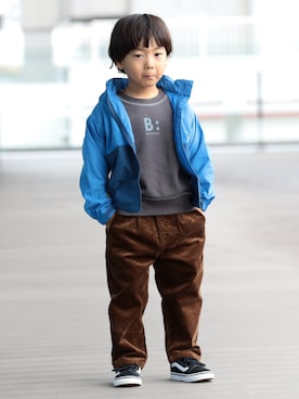 「アイテム（パンツ）」を使った、B:MING by BEAMS KIDSさん（キッズ・100cm）の秋コーディネート