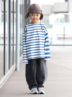 「アイテム（キャップ）」を使った、B:MING by BEAMS KIDSさん（キッズ・110cm）の冬コーディネート
