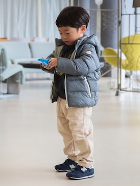 「アイテム（ダウンジャケット/コート）」を使った、B:MING by BEAMS KIDSさん（キッズ・110cm）の秋コーディネート